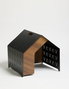Hanah Home Vidar Black Casa para Mascotas Metal MDF Negro 50x50x50 cm Interior Acogedor y Elegante